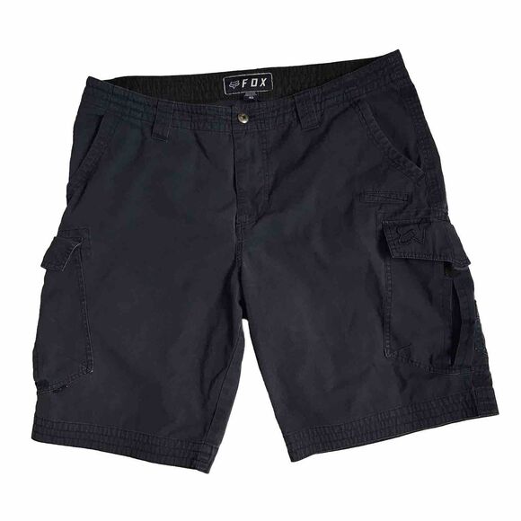 Fox Racing Cargo Shorts Men 40x10 Navy Multi Pocket Utility ATV Biker Grunge Y2k - Picture 1 of 13